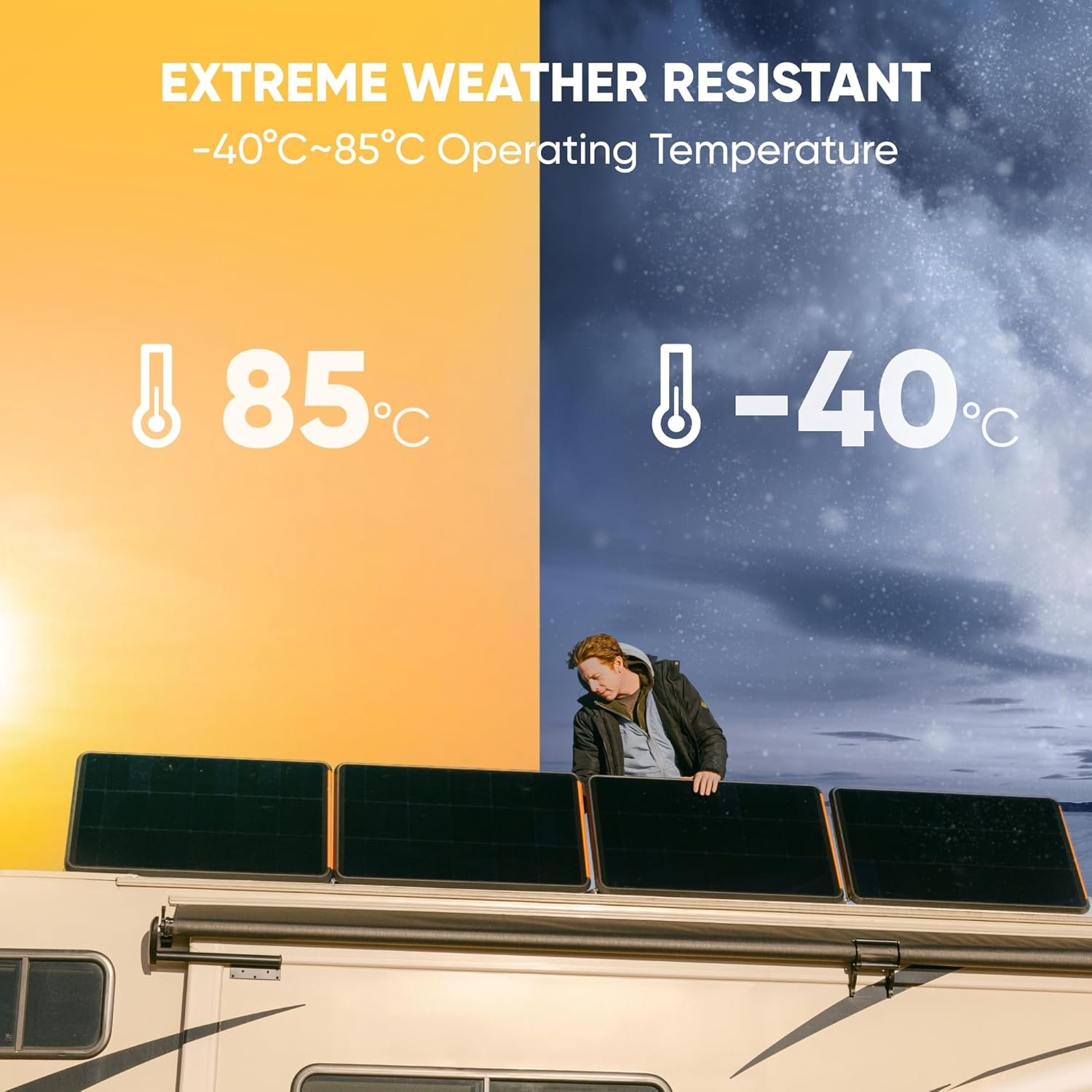 image:imageJackery SolarSaga 100 Prime Bifacial DIY Solar Panel 100W Portable Solar Charger Featuring 25 Conversion Efficiency IP68 Waterproof Solar Generator Vans Roofs Balconies RV OffGrid Cabins100W Prime