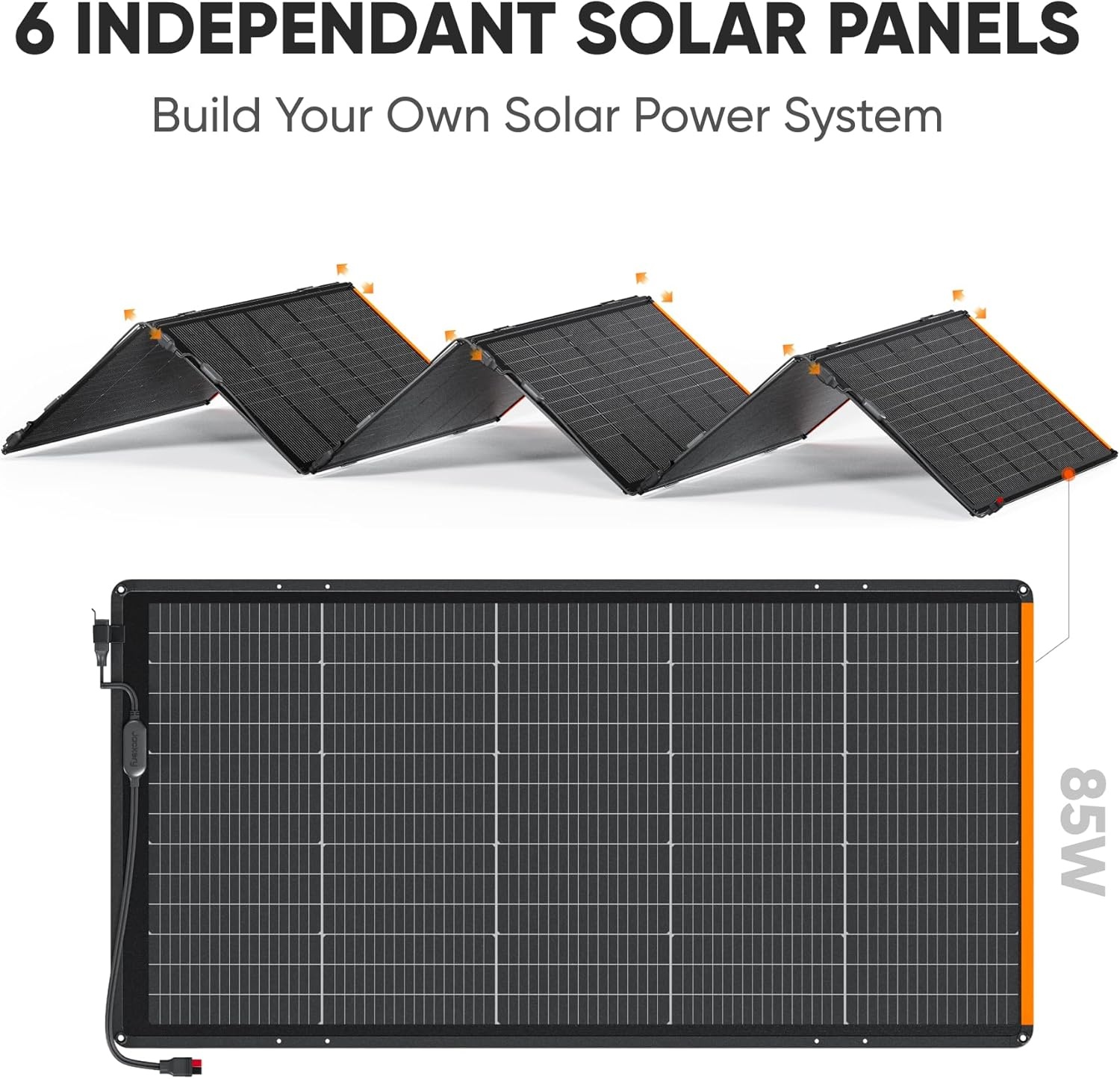 image:imageJackery SolarSaga 500X Solar Panels 500W Power Output 25 High Bifacial Conversion Efficiency Compatible with Explorer 5000 PlusIP68 Rated for Outdoor CampingRVsand OffGrid Living