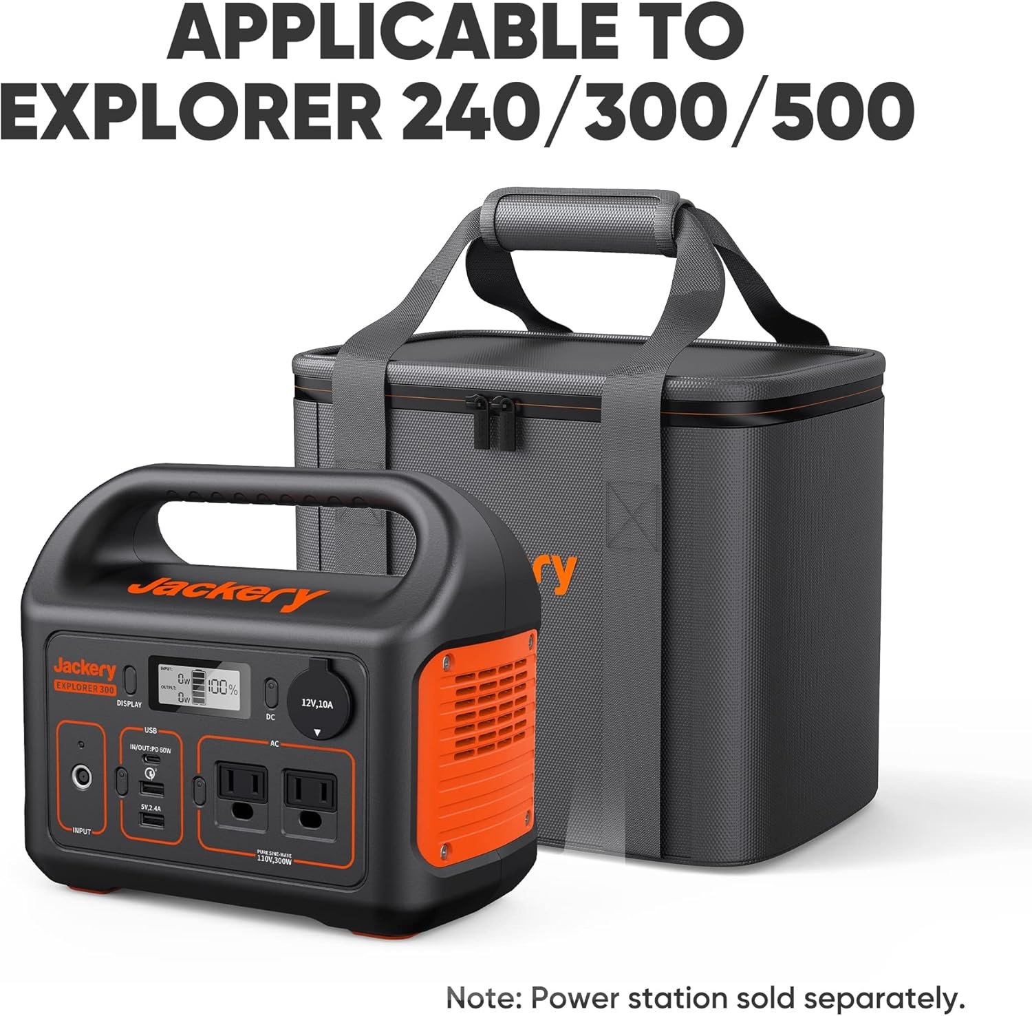 image:imageJackery Carrying Case Bag L Size for Explorer 1000 Plus15001500 Pro2000 Pro Plus Portable Power Station Black Power Station Not IncludedS