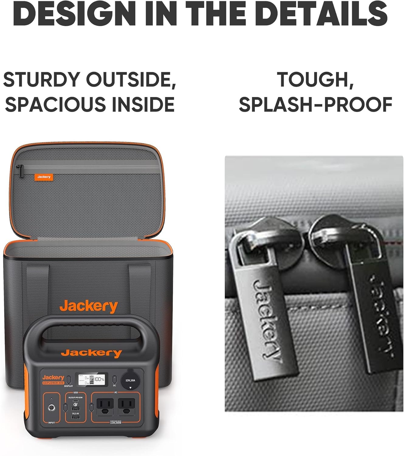 image:imageJackery Carrying Case Bag L Size for Explorer 1000 Plus15001500 Pro2000 Pro Plus Portable Power Station Black Power Station Not IncludedS