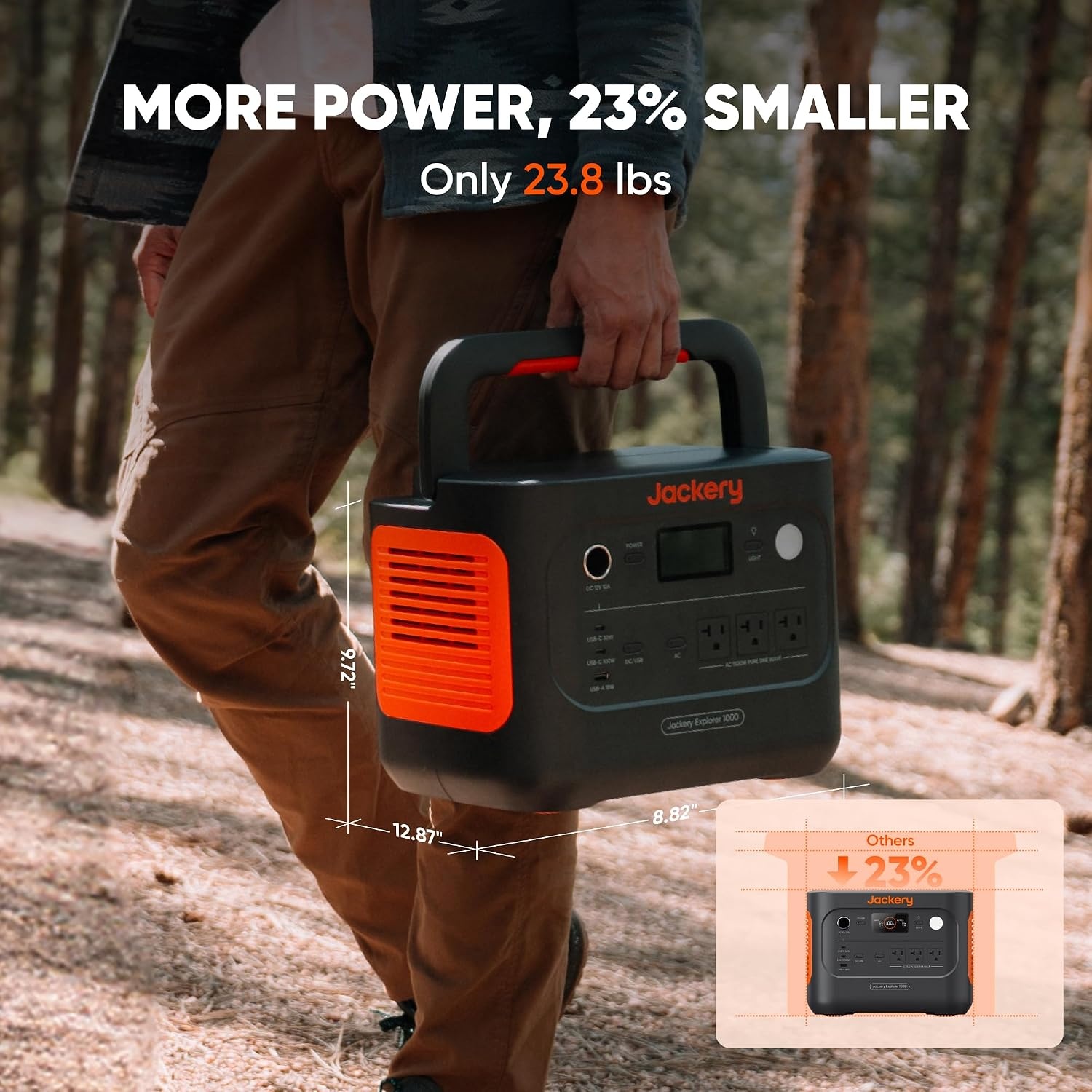 image:imageJackery Explorer 1000 v2 Portable Power Station1070Wh LiFePO4 Battery1500W AC100W USBC Output 1 Hr Fast Charge Solar Generator for CampingEmergency RV OffGrid LivingSolar Panel OptionalE1000v2200Wx2