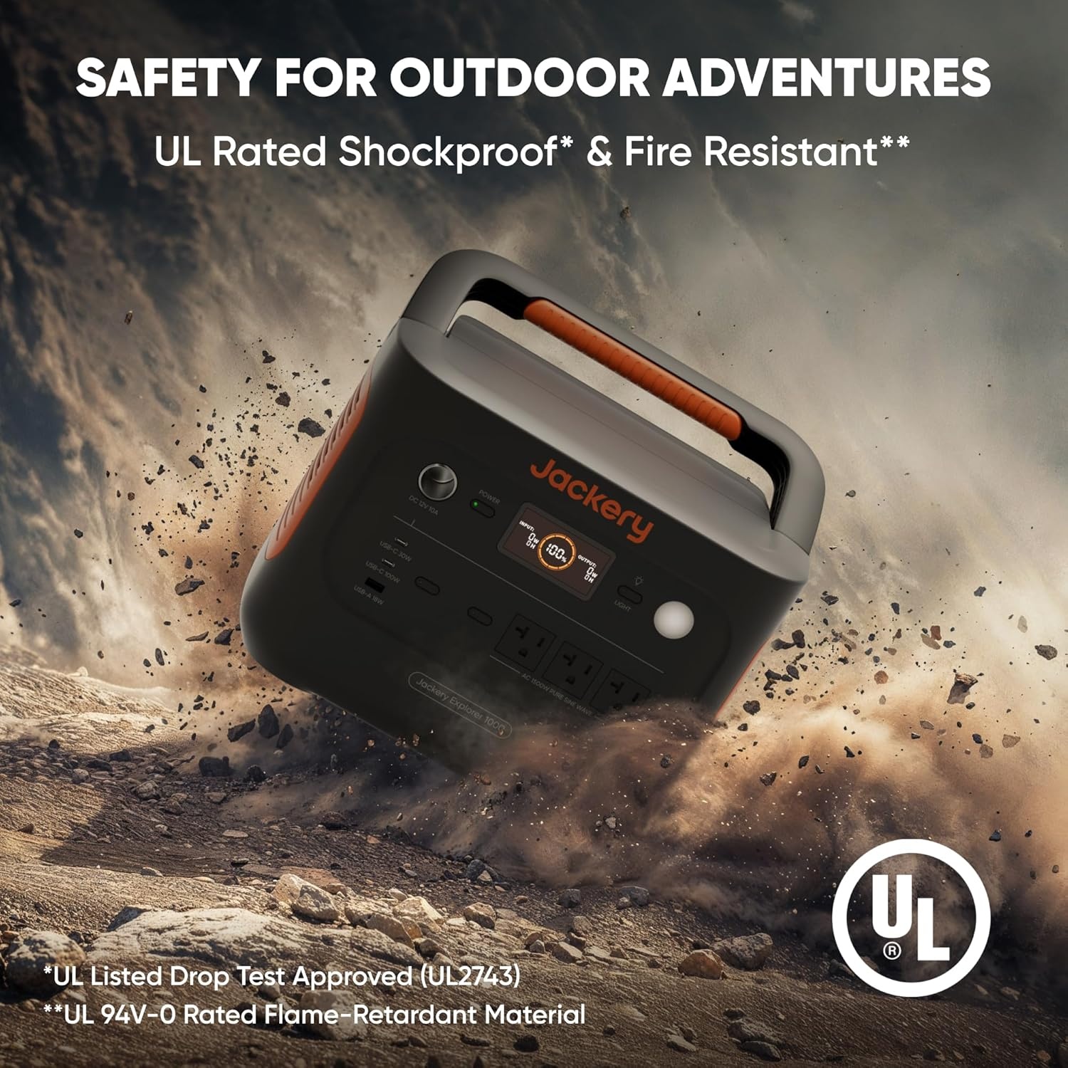 image:imageJackery Explorer 1000 v2 Portable Power Station1070Wh LiFePO4 Battery1500W AC100W USBC Output 1 Hr Fast Charge Solar Generator for CampingEmergency RV OffGrid LivingSolar Panel OptionalE1000v2200Wx2