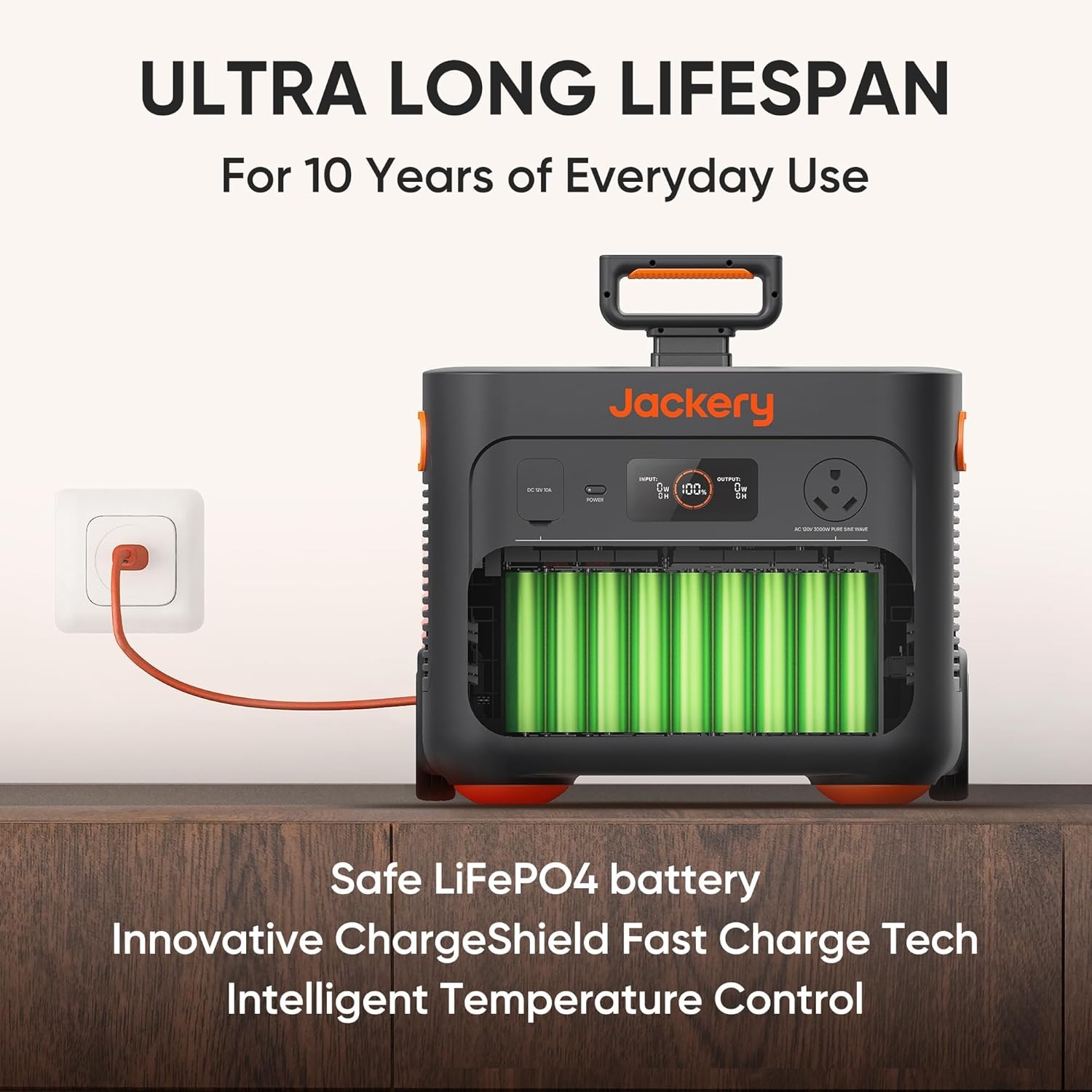 image:imageJackery Explorer 2000 Plus Portable Power Station 2042Wh LiFePO4 Solar Generator 3000W AC Output Expandable to 24kWh UPS Home Backup for Emergency Camping RV OffGridSolar Panel OptionalExplorer 2000 PlusEBx2200Wx2