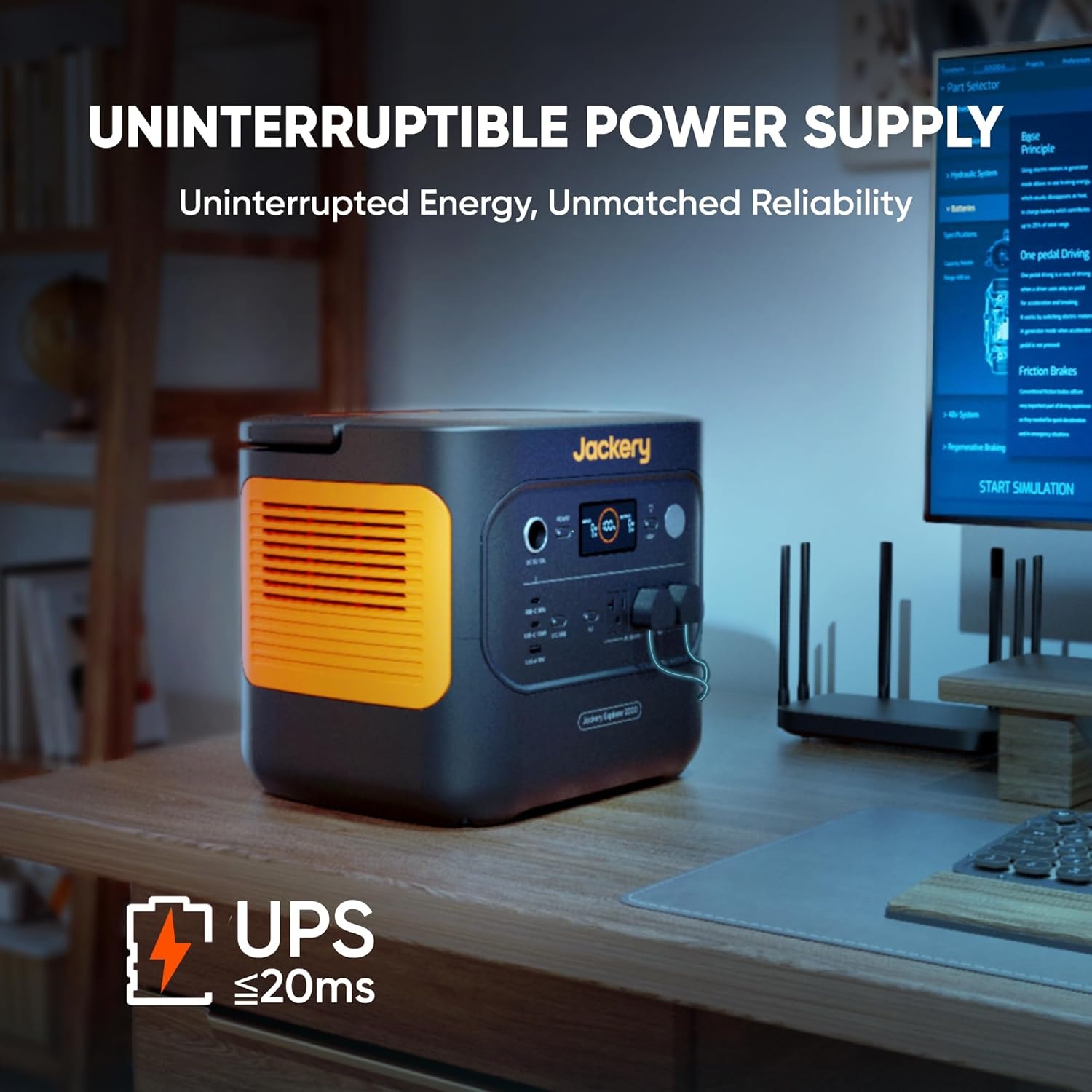 image:imageJackery Explorer 2000 v2 Portable Power Station with 2x200W Solar Panels 2042Wh LiFePo4 Battery 2200W Solar Generator 20ms UPS USBC PD 100W Fast Charging for Power Outages Emergencies CampingExplorer 2000 v2Protective Case