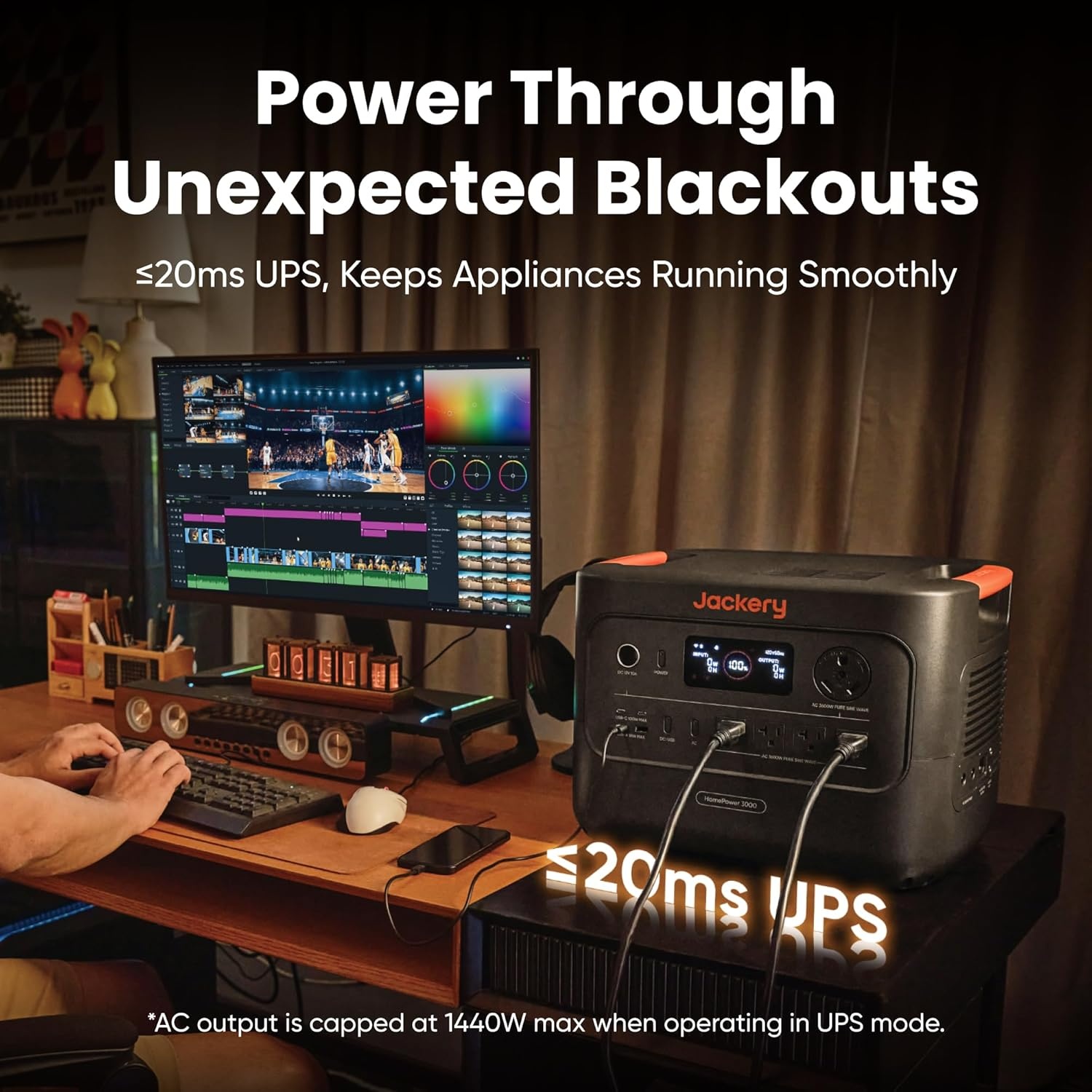 image:imageJackery HomePower 3000 Portable Power Station with 2X 200W Solar Panels 3600W Surge 7200W Output 3072Wh LFP Battery Solar Generator Essential Backup for Home Use Power Outage RV EmergenciesHomePower 3000DCDC Charger