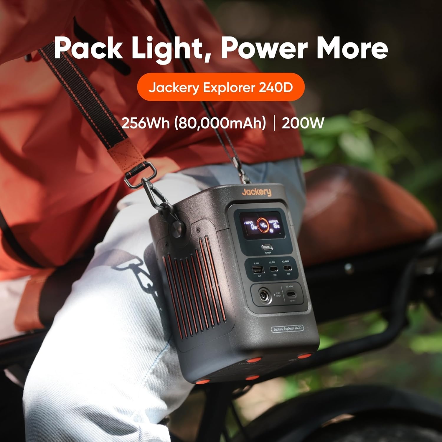 image:imageJackery Solar Generator 300 292Wh Backup LiFePO4 Battery with 1XSolar Panel SolarSaga 100W 300W Pure Sine Wave AC Outlet for RV Outdoors Camping Travel BlackoutExplorer 240D