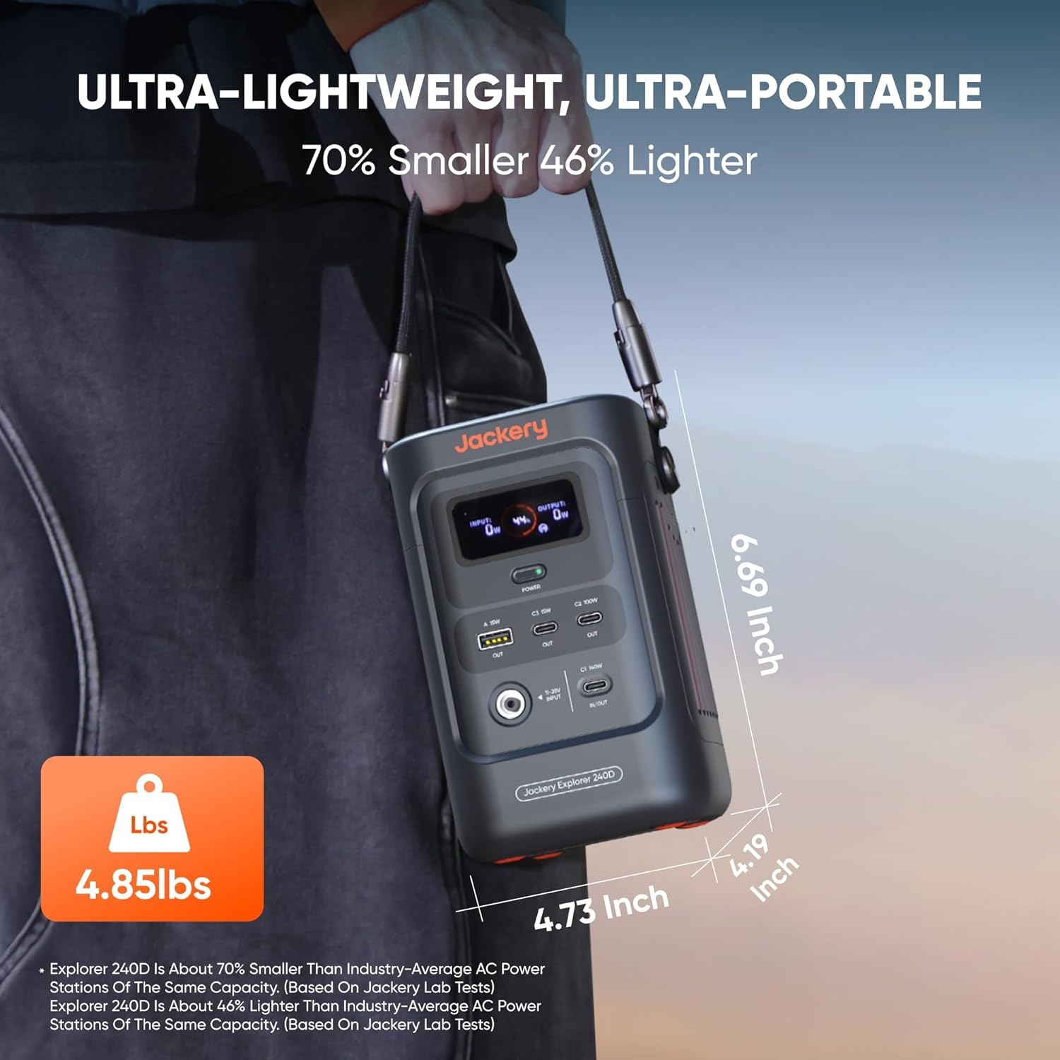 image:imageJackery Solar Generator 300 292Wh Backup LiFePO4 Battery with 1XSolar Panel SolarSaga 100W 300W Pure Sine Wave AC Outlet for RV Outdoors Camping Travel BlackoutExplorer 240D
