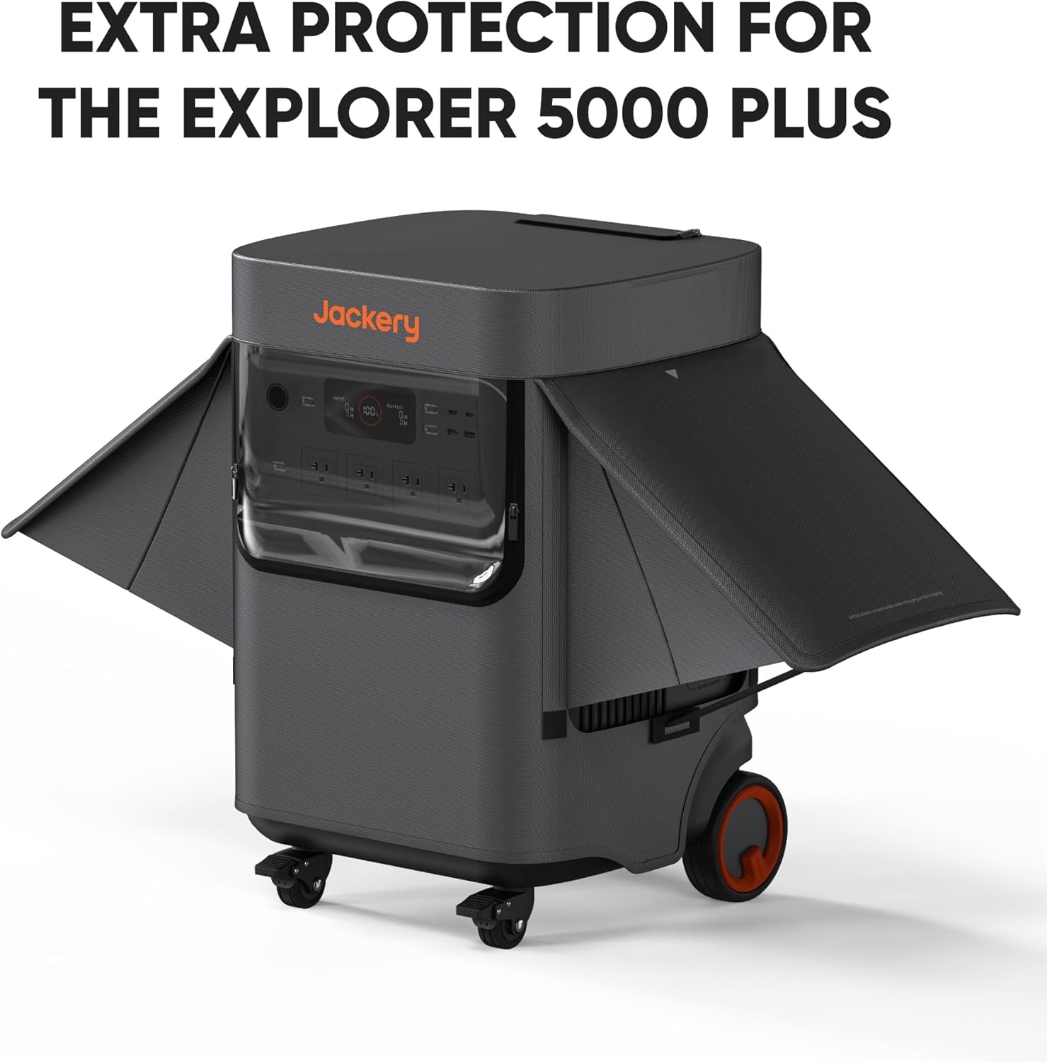 image:imageJackery Solar Generator 5000 Plus Protective Cover Water Resistant and Dust Proof Dual Side Openings IPX4 Rating