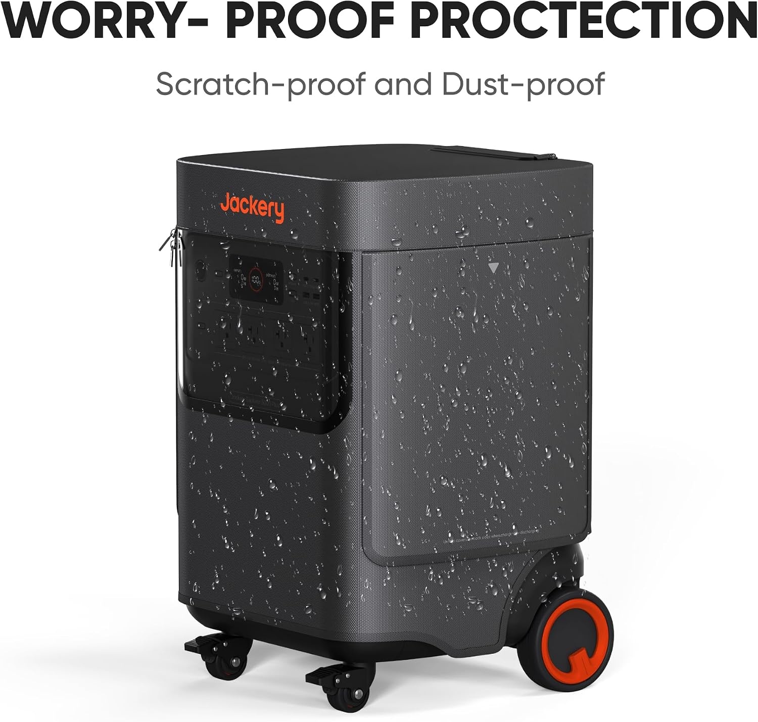 image:imageJackery Solar Generator 5000 Plus Protective Cover Water Resistant and Dust Proof Dual Side Openings IPX4 Rating