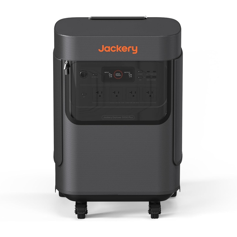image:imageJackery Solar Generator 5000 Plus Protective Cover Water Resistant and Dust Proof Dual Side Openings IPX4 Rating