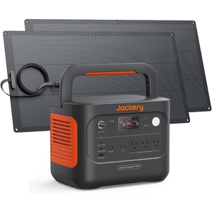 Jackery Explorer 1000 v2 Portable Power Station,1070Wh LiFePO4 Battery,1500W AC/100W USB-C Output, 1 Hr Fast Charge, Solar Generator for Camping,Emergency, RV, Off-Grid Living(Solar Panel Optional)(E1000v2+100W Lightx2)