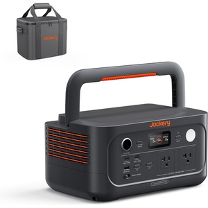 Jackery Explorer 500 v2 Portable Power Station, 512Wh LiFePO4 Battery, 500W AC/1000W Peak, Solar Generator for Camping, Outdoors, and Power Outages(E500v2+Carrying Bag)