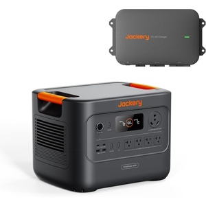 Jackery HomePower 3000 Portable Power Station with 2X 200W Solar Panels, 3600W (Surge 7200W) Output, 3072Wh LFP Battery Solar Generator, Essential Backup for Home Use, Power Outage, RV, Emergencies(HomePower 3000+DC-DC Charger)