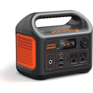 Jackery Solar Generator 300, 292Wh Backup LiFePO4 Battery with 1XSolar Panel SolarSaga 100W, 300W Pure Sine Wave AC Outlet for RV Outdoors Camping Travel Blackout(E300)