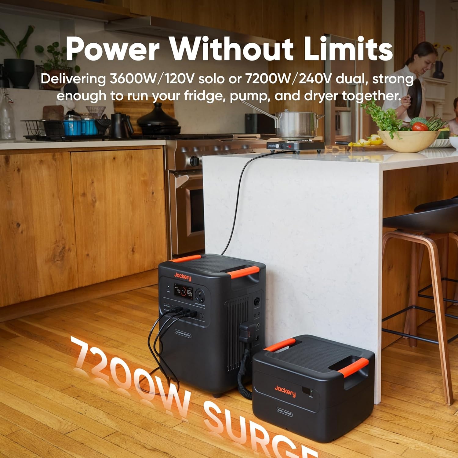 image:imageJackery HomePower 3600 Plus Portable Power Station with AC Cable 3600W AC Output 3584Wh LFP Solar Generator Expandable up to 21kWh Essential Home Backup for Home Use Solar Panel OptionalHomePower 3600 Plus500X