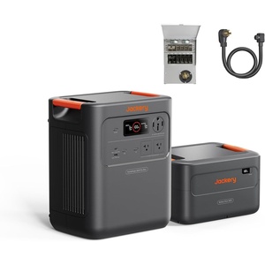 Jackery HomePower 3600 Pro Max Portable Power Station with 2x200W Solar Panels, 4000W 120V/240V AC Output, 3584Wh LFP Battery, Expandable to 21kWh, Essential Home Backup for Outages & Emergencies(HomePower 3600 Pro Max+EB+MTS+40A Charging Cable)