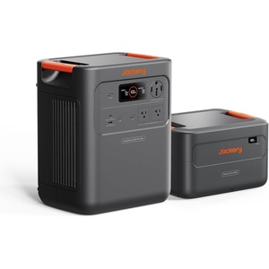 Jackery HomePower 3600 Pro Max Portable Power Station with 2x200W Solar Panels, 4000W 120V/240V AC Output, 3584Wh LFP Battery, Expandable to 21kWh, Essential Home Backup for Outages & Emergencies(HomePower 3600 Pro Max+Extra Battery)