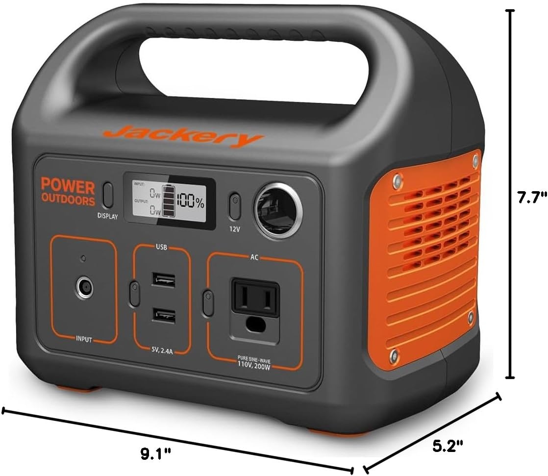 image:imageJackery Portable Power Station Explorer 290 290Wh Backup Lithium Battery 110V200W Pure Sine Wave AC Outlet Solar Generator Solar Panel Not Included for Outdoors Camping TravelRenewedExplorer 290