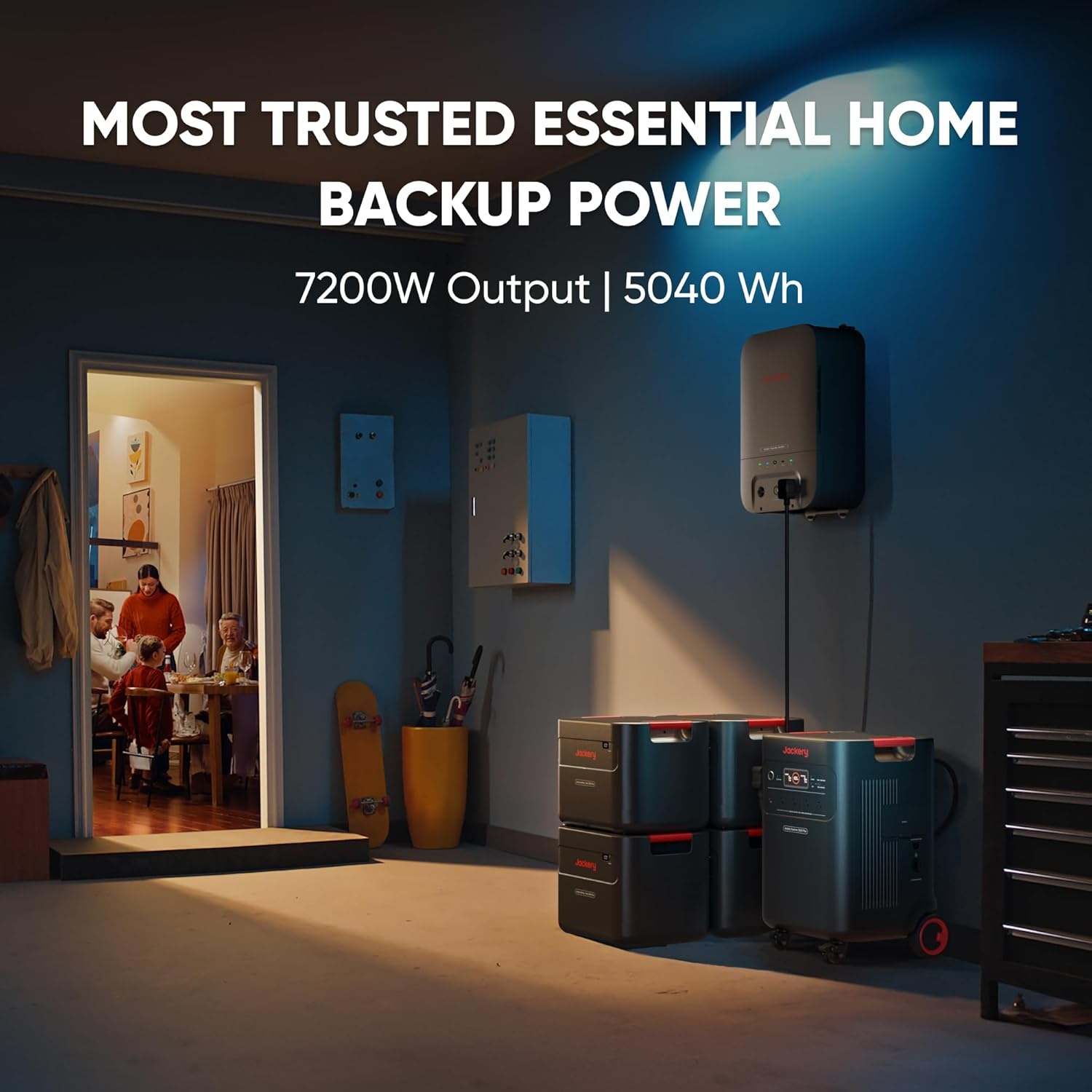 image:imageJackery Solar Generator 5000 Plus Portable Power Station 5040Wh LiFePO4 7200W 120V240V AC Output Expandable to 60kWh Essential Home Backup for Power Outages Solar Panel OptionalExplorer 5000 Plus5040Wh