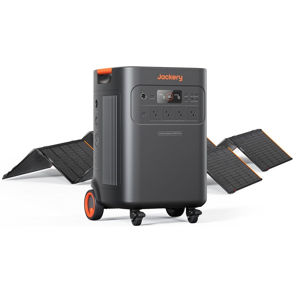 image:imageJackery Solar Generator 5000 Plus Portable Power Station 5040Wh LiFePO4 7200W 120V240V AC Output Expandable to 60kWh Essential Home Backup for Power Outages Solar Panel OptionalExplorer 5000 Plus2x500X