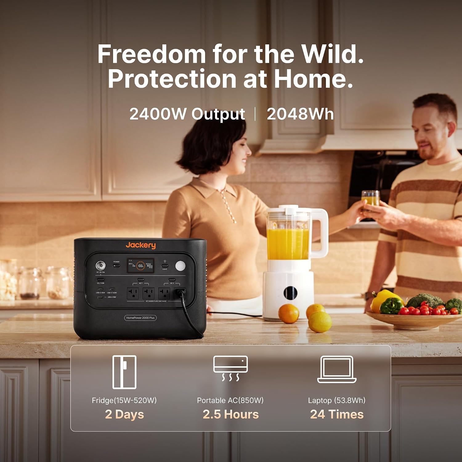 image:imageJackery HomePower 2000 Plus Battery Pack 2048Wh LFP Battery Expandable to 12kWhHomePower 2000 Plus v2