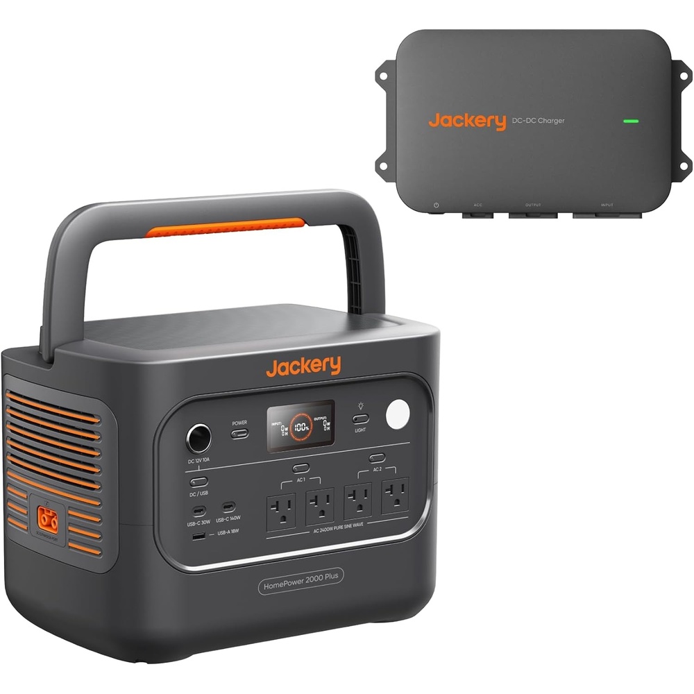 image:imageJackery HomePower 2000 Plus Battery Pack 2048Wh LFP Battery Expandable to 12kWhHomePower 2000 Plus v2DCDC Alternator Charger