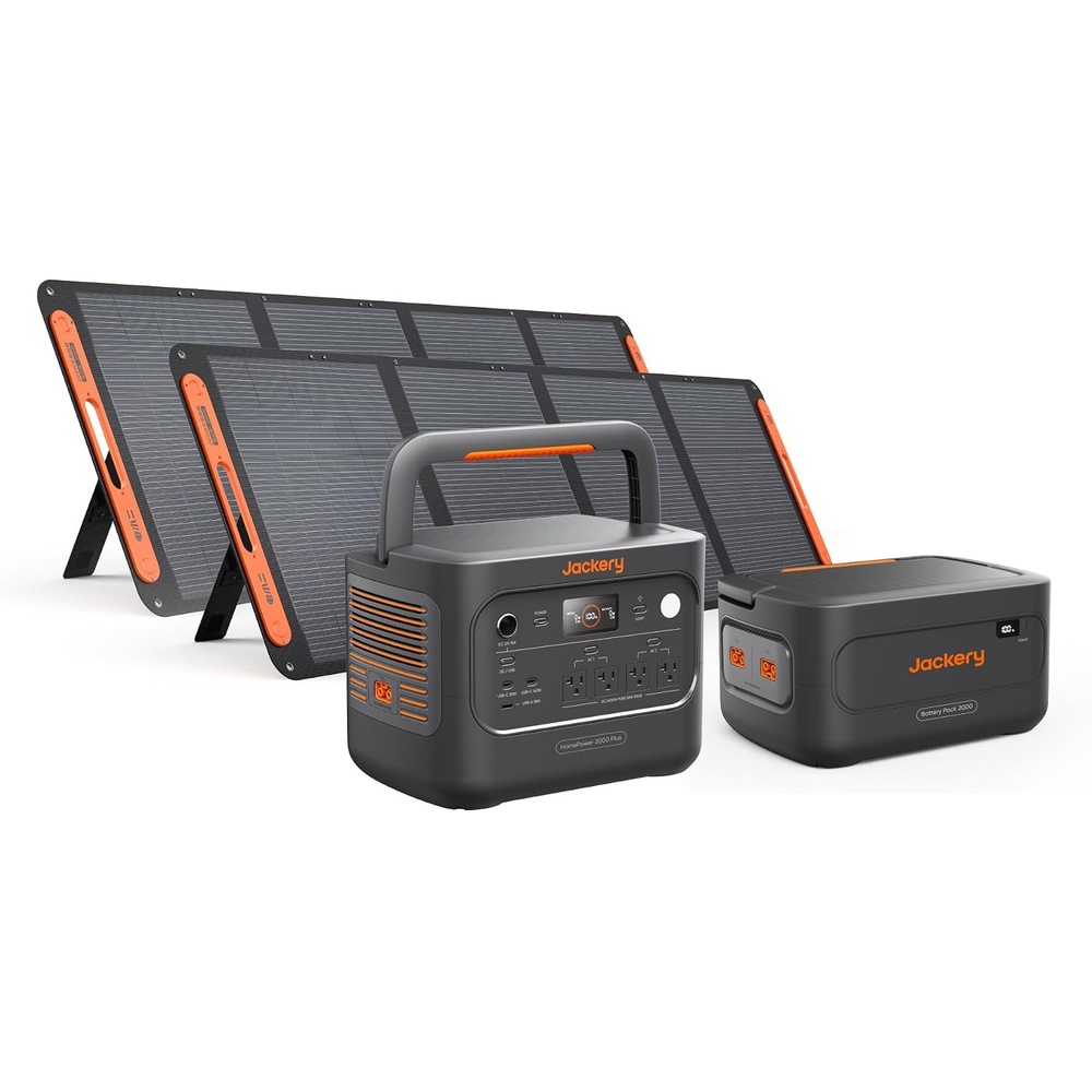 image:imageJackery HomePower 2000 Plus Battery Pack 2048Wh LFP Battery Expandable to 12kWhHomePower 2000 Plus v2Extra Battery2x200W