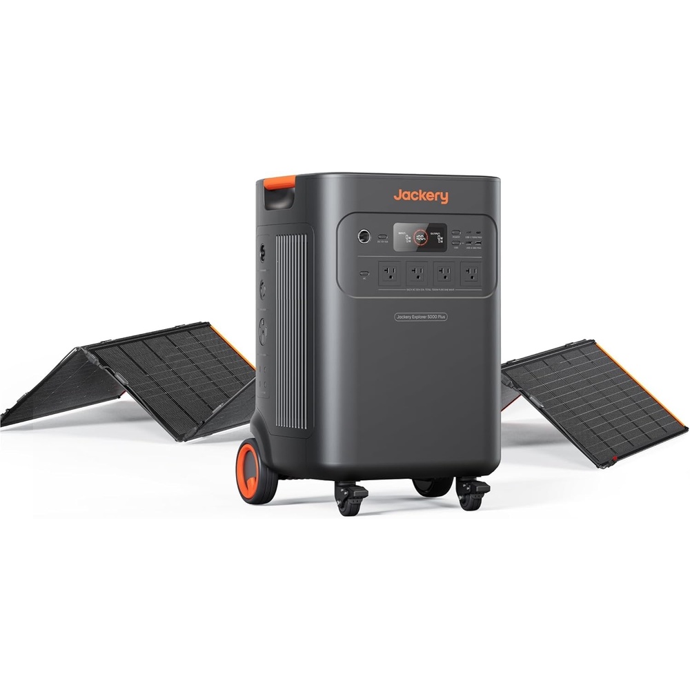 image:imageJackery Solar Generator 5000 Plus with Protective Cover 5040Wh LiFePO4 Battery Power Station 120V240V 7200W AC Output Expandable to 60kWh Essential Home Backup for Emergency Power OutagesExplorer 5000 Plus500X