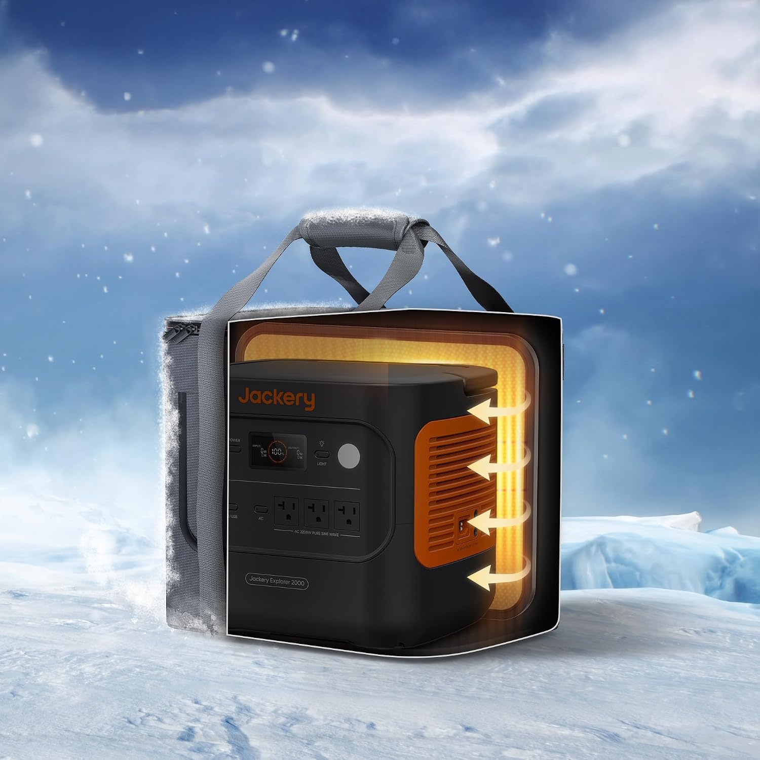 image:imageJackery Solar Generator 2000 v2 with 4x100W Light and Protective Bag 2042Wh2200W LFP Portable Power Station 20ms UPS Home Backup USBC PD 100W Fast Charging for Power Outages Emergencies CampingExplorer 2000 v2Protective Case