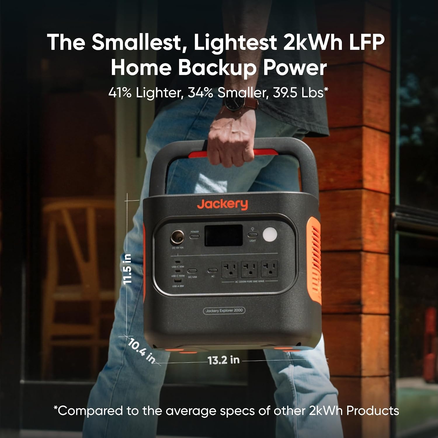 image:imageJackery Solar Generator 2000 v2 with 4x100W Light and Protective Bag 2042Wh2200W LFP Portable Power Station 20ms UPS Home Backup USBC PD 100W Fast Charging for Power Outages Emergencies CampingExplorer 2000 v2Protective Case